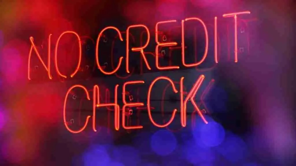 no credit check neon sign